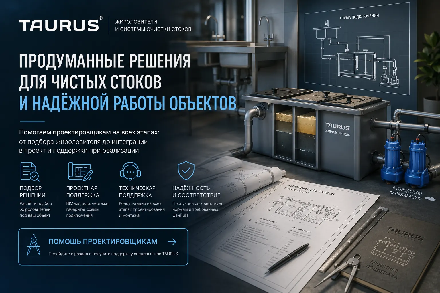 Инженерные материалы TAURUS для проектировщиков