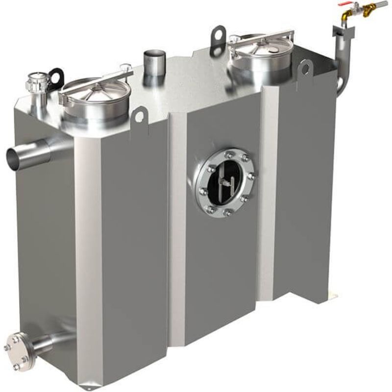 Напольный жироуловитель полной откачки TAURUS - FP MA1 - 1 л/с из нержавеющей стали Напольный жироуловитель полной откачки TAURUS - FP MA1 - 1 л/с из нержавеющей стали